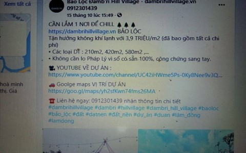 Bảo Lộc tạm dừng phân lô bán nền và hiến đất làm đường